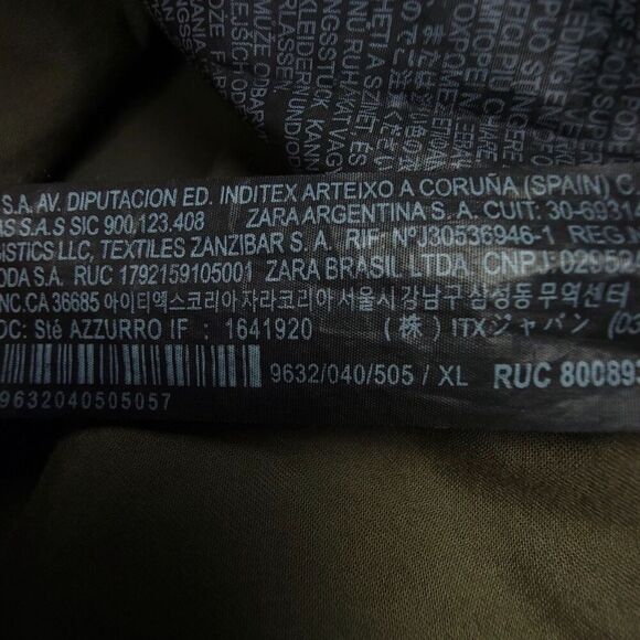 Zara Olive Green Ankle Cropped Pants - Picture 8 of 8